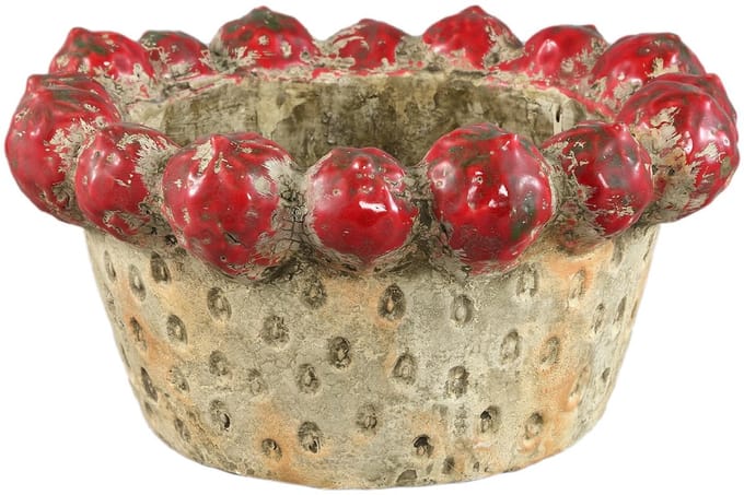 PTMD - Schaal Fruitsy - Rood - 30x30x15cm