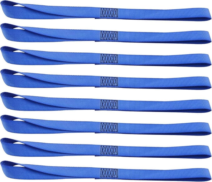 Soft Loop Tie-Down Riemen 8PK - 3600lbs Breeksterkte voor Fietsen en Voertuigen