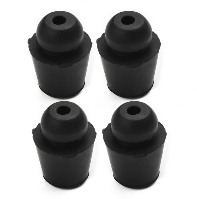 ONF3 - autodeurdempers - 8-delige set - rubber bufferpads - zwart - anti-schok bescherming - universele deurbuffers - geschikt voor auto