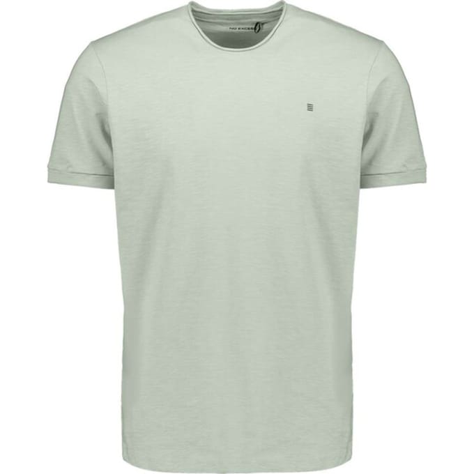 No Excess T-shirt Crewneck Slub Mint Größe: XL | Basic T-Shirts Outlet | Herren | Cyan