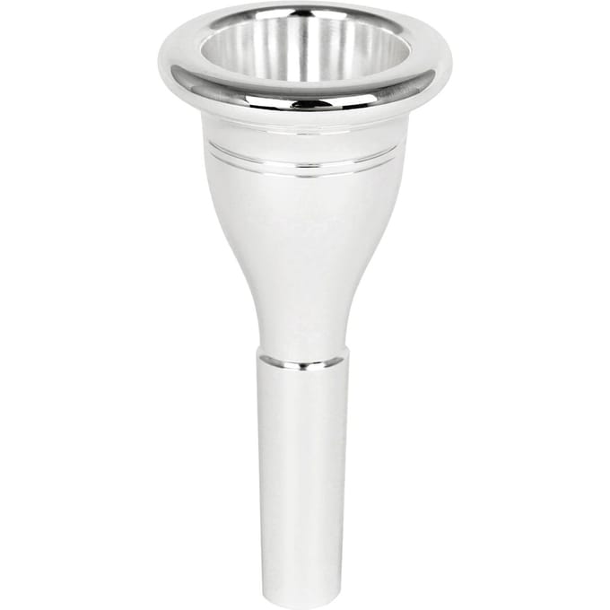 Tuba mondstuk Stevige duurzame messing constructie Vergulde muziekinstrument accessoires zilver
