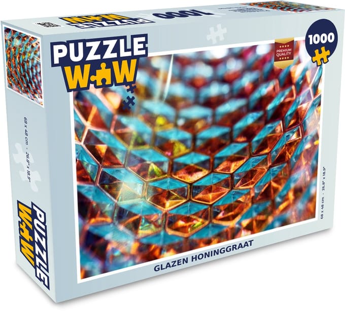 Puzzel Glazen honinggraat - Legpuzzel - Puzzel 1000 stukjes volwassenen
