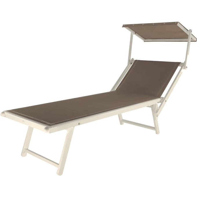 Jan Kurtz - Rimini Classic ligstoel - wit/taupe - 4 - 6 Wochen