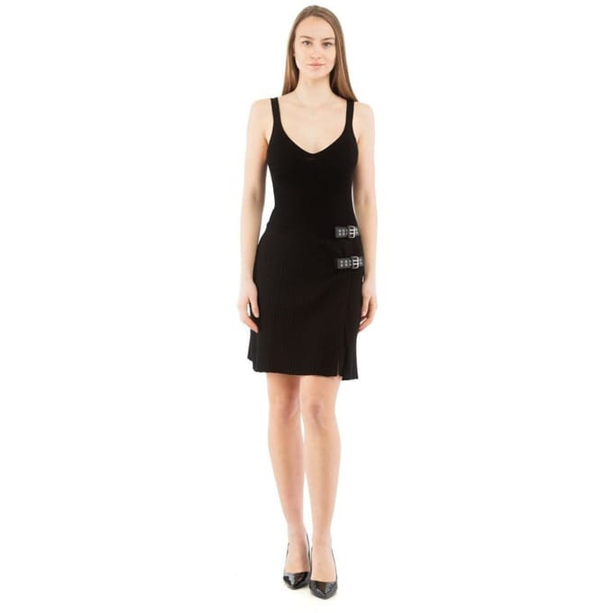 Moschino Zwarte Viscose Casual Jurk