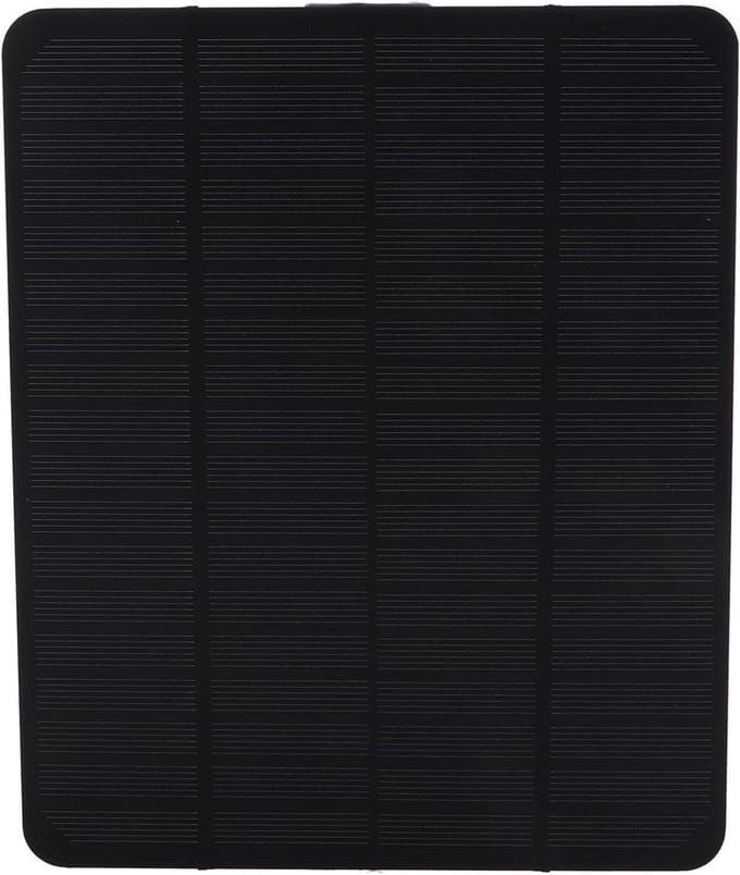 Zonnepaneel Module - Draagbare Lader - Buiten Stroom - Hoog Rendement Cellen - 6V 3W - Zwart