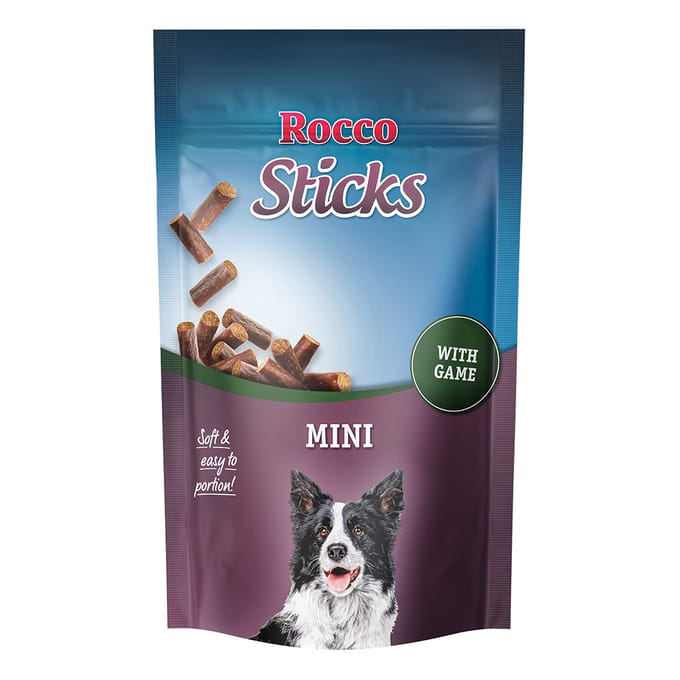 100g Rocco Sticks Mini Met Wild Hondensnacks
