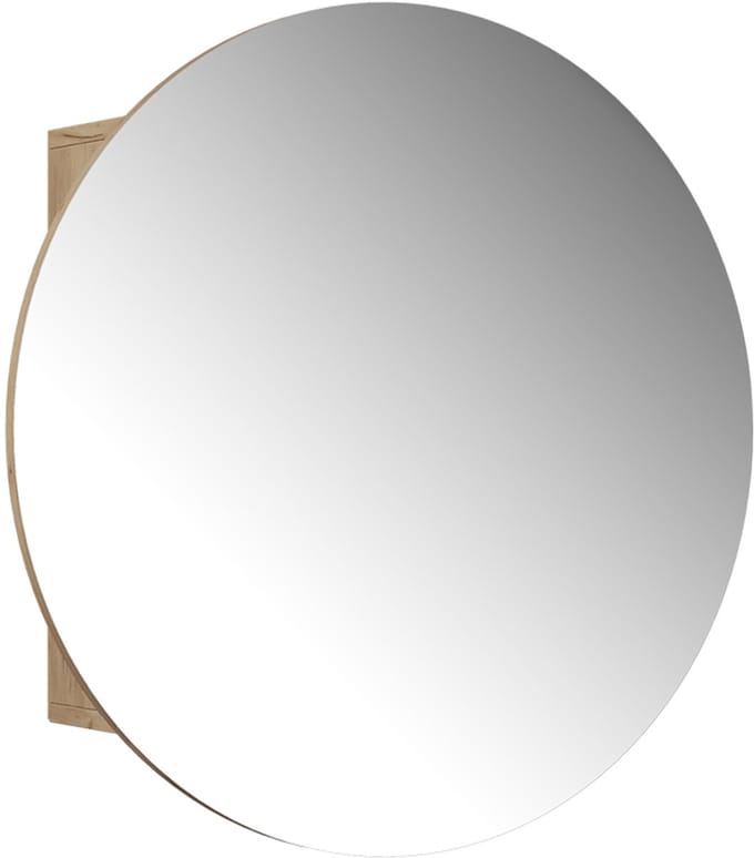 Vicco Loki Badkamerspiegelkast – 70 x 70 cm met 2 compartimenten Krachtige eik goud