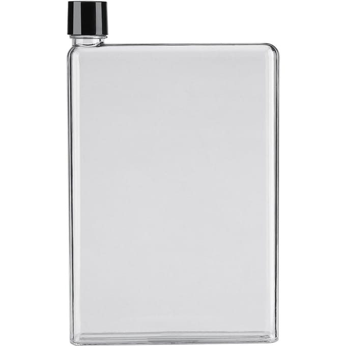 750ml Lekvrije Platte Slanke Waterflessen Plastic Transparant Draagbaar Sapbekers Kleurloos wit
