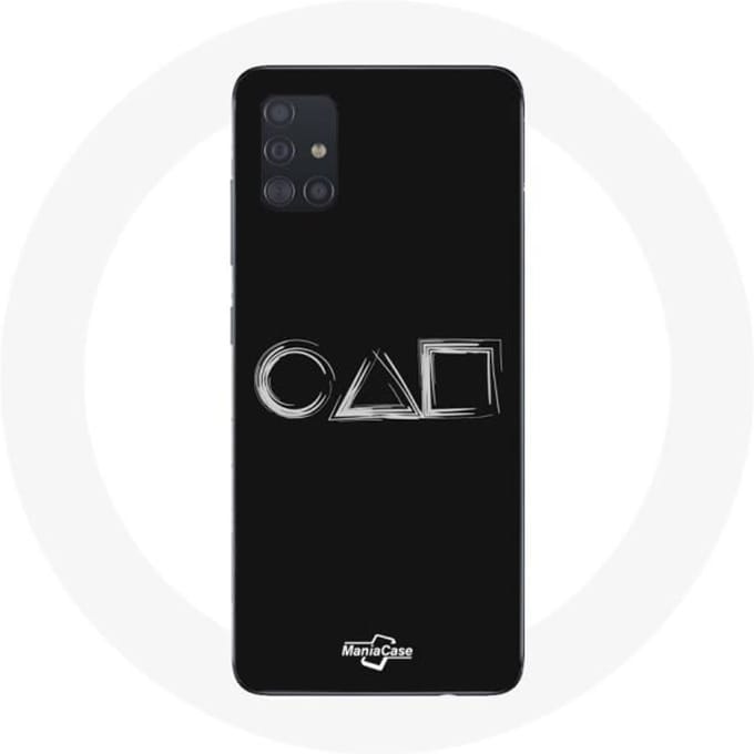Hoesje - Samsung - Galaxy A51 - Flexibel - Bescherming - Squid Game zwart
