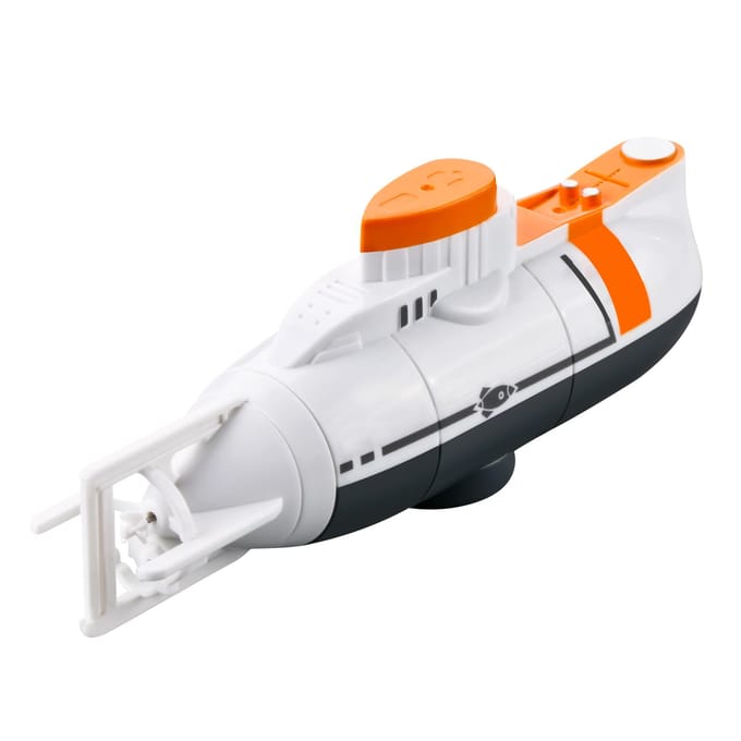 Mini RC-onderzeeër RC-boot Afstandsbediening Boot Waterdicht RC-speelgoed voor kinderen wit
