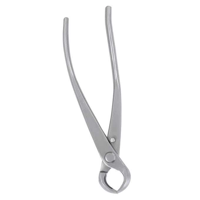 180mm Roestvrijstalen Knopknipper Bolle Schaar Landschapsmodellering Tuin Bonsai Gereedschap gray