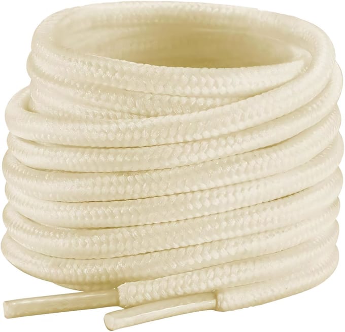 The Kicks Don Sneaker Veters Rond - 90CM - Creme - 4mm