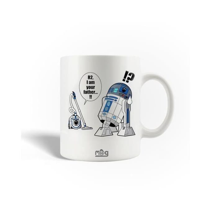 Mug en Céramique - Doctor Who - R2D2 et Dalek - 30cl - Compatible lave-vaisselle - Blanc