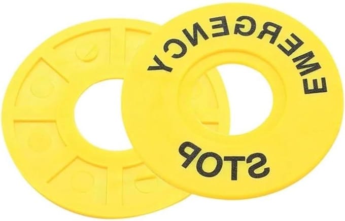 Noodstop Knop - Alarm Schakelaar - Machine Veiligheid - Snelle Activering - 60mm Opening 22mm - Geel
