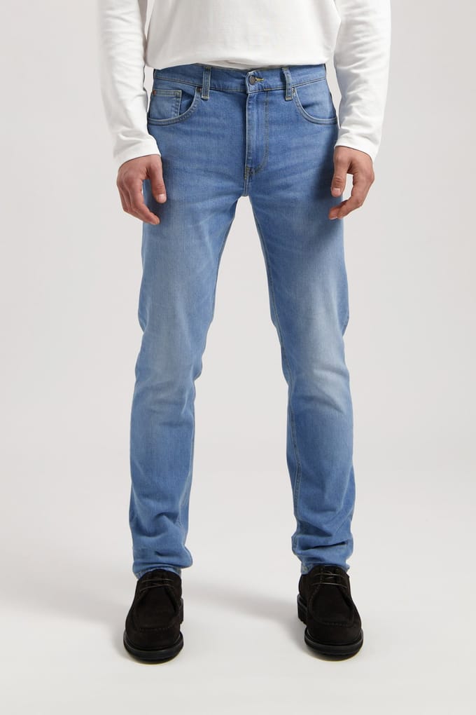 Mud Jeans Daily Mid Tapered Old Stone Größe: W38L32 | Slim Jeans Outlet | Herren