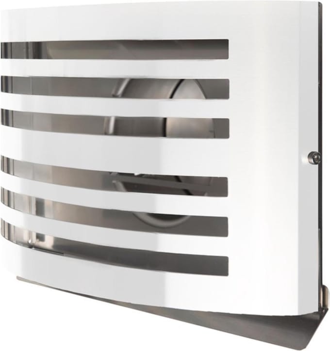Overdruk Ventilatierooster Alfa 12.5 cm Mat Wit