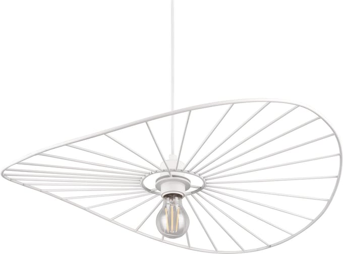 REALITY CHAPEAU - Hanglamp - Wit mat - excl. 1x E27 40W - In hoogte verstelbaar