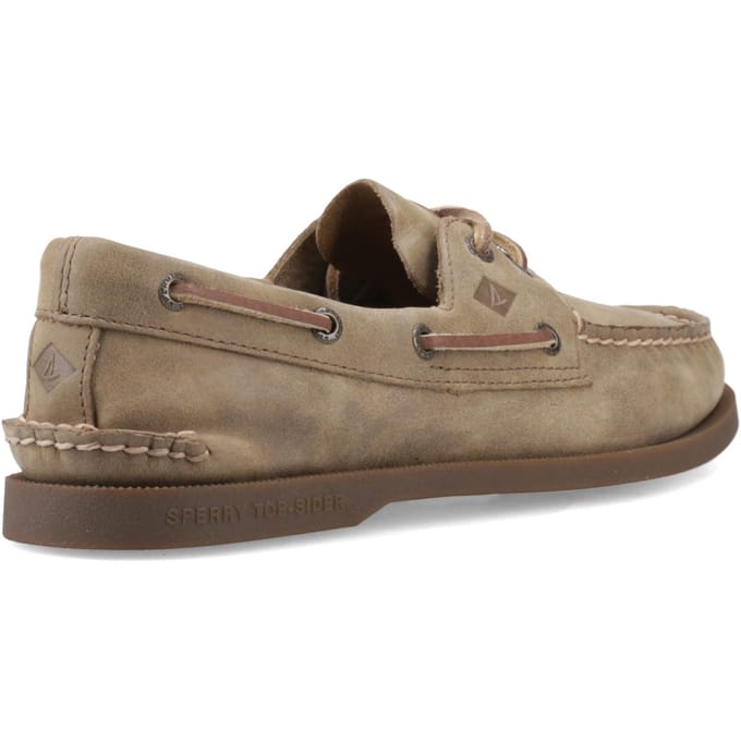 Sperry Authentieke 2 Oog Leer Heren Tan Bootsschoenen