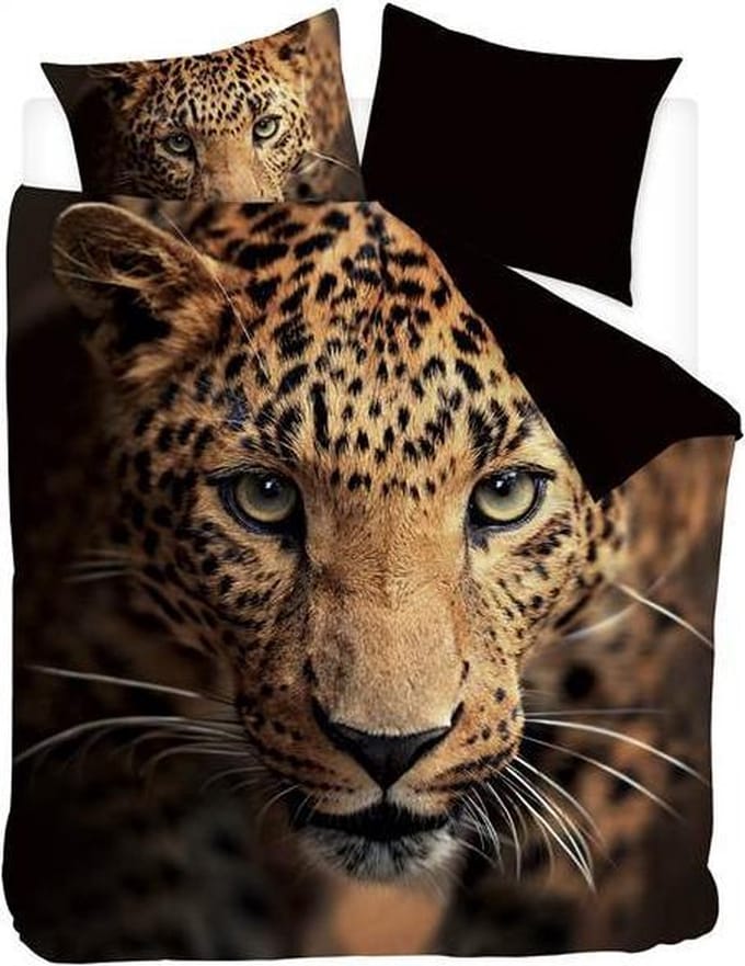 Snoozing Lupard - Dekbedovertrek - Lits-jumeaux - 240x200/220 cm - Multi kleur