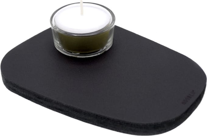 NOOBLU PEBL waxinelichthouder - Midnight black