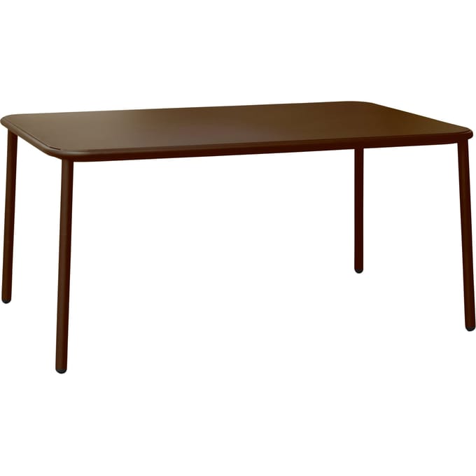 Emu Yard tafel - aluminium - donkerbruin - M