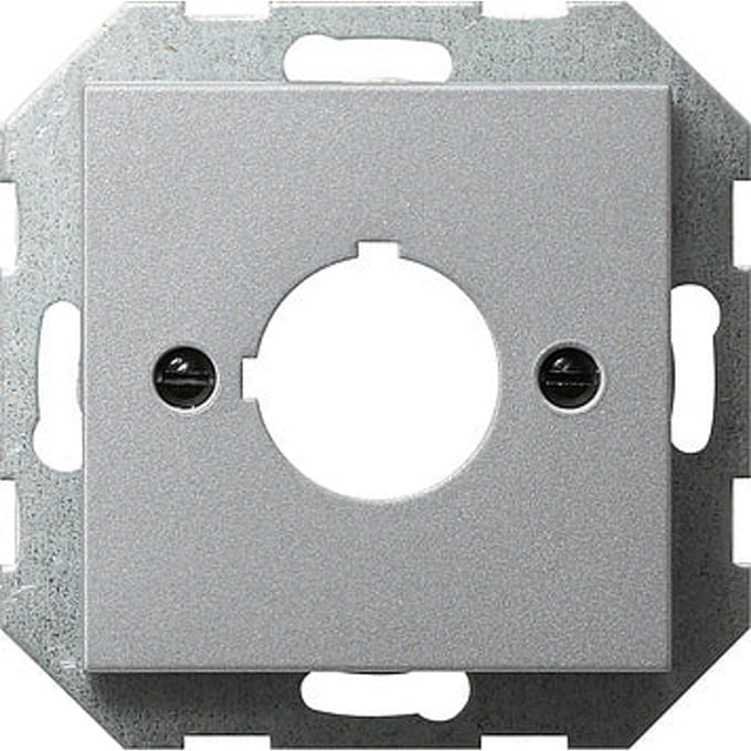 Gira Afdekring Lagerapparaat 22,5mm Systeem 55 Aluminium - 027226
