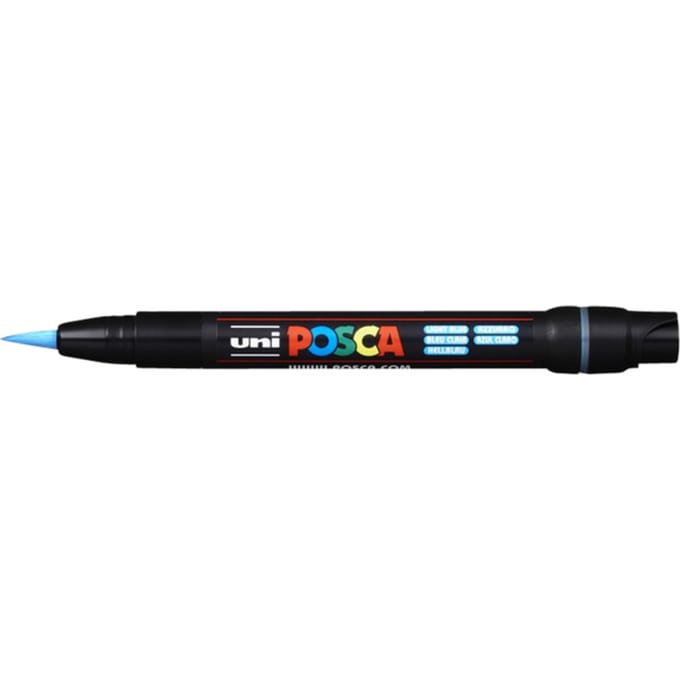 Paintmarker Uni POSCA PCF350 Brush 1-10mm lichtblauw