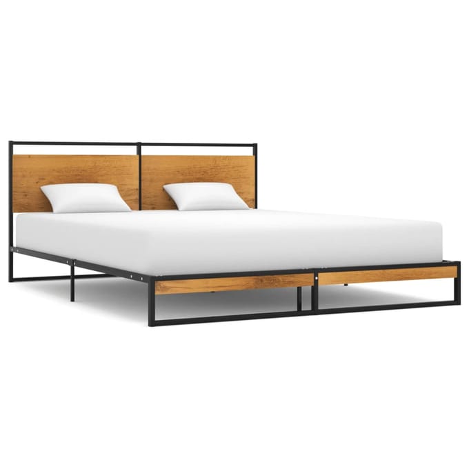 vidaXL - Bedframe - metaal - 160x200 - cm