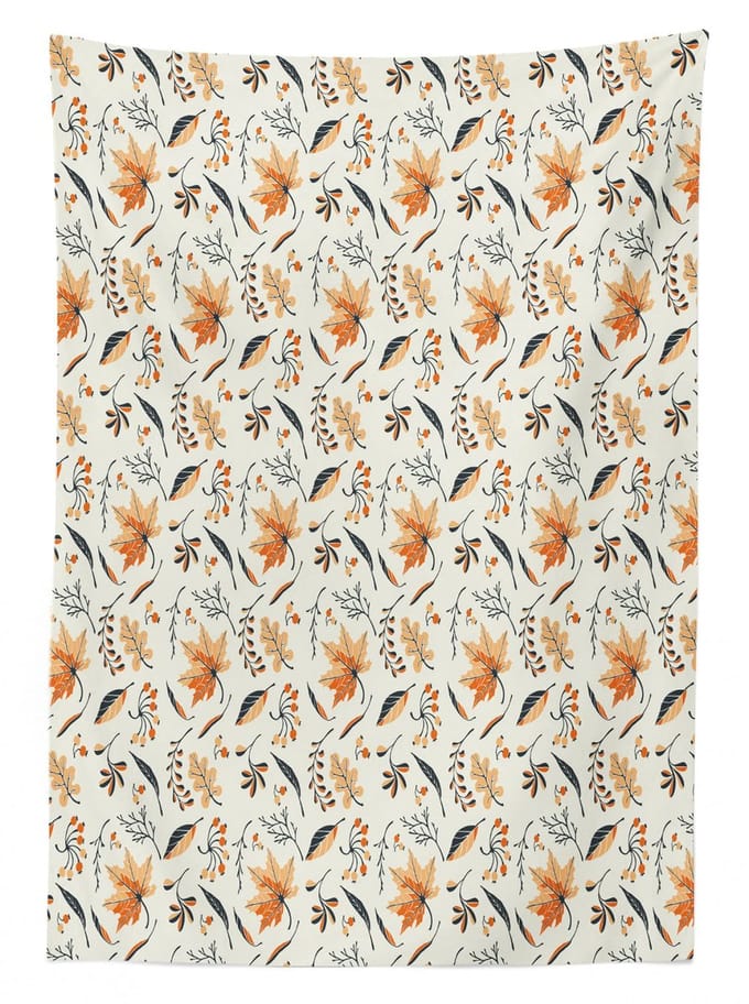ABAKUHAUS Herbst Tafelkleed – 140x170 cm – Ivory Multicolor – Satinmix