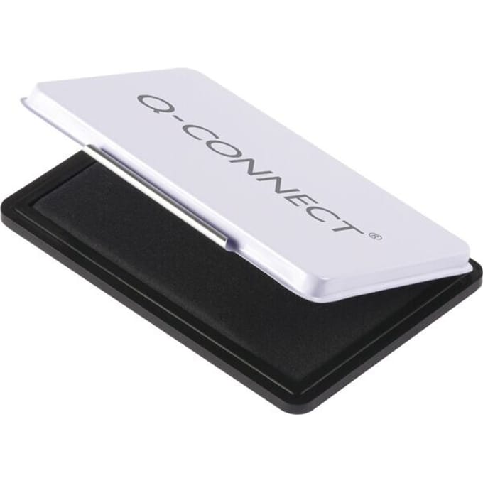 Q-CONNECT stempelkussen | ft 110 x 70 mm | zwart