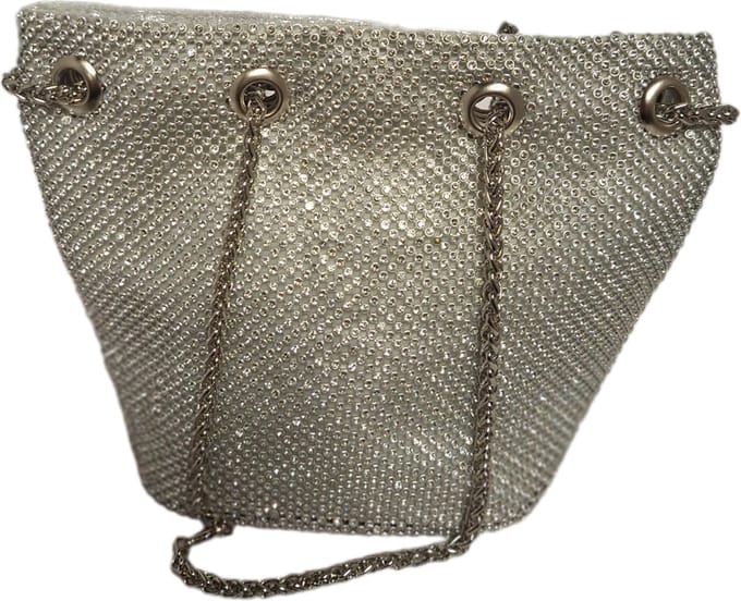 MICHELLEMOON-CLUTCH STRASS AVOND TASJE-SILVER