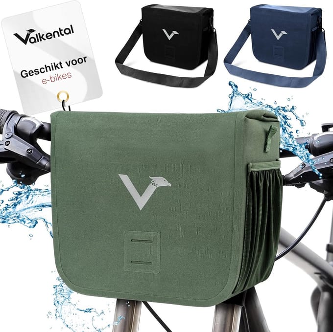 Waterdichte Fietsstuurtas 7 Liter met Magnetische Sluiting en Telefoonvak