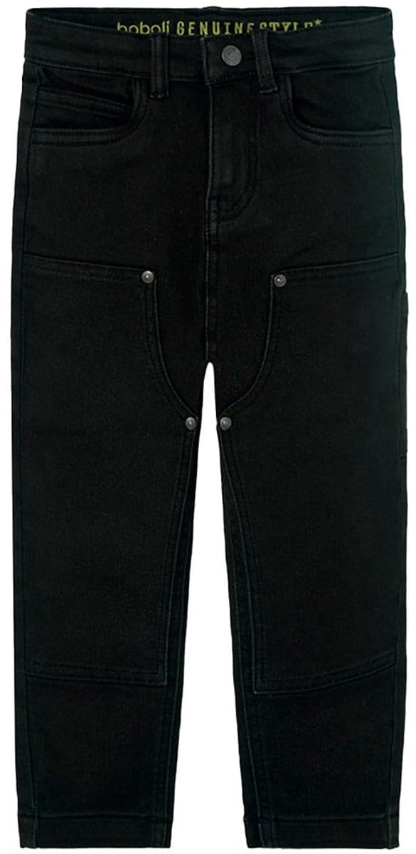 Boboli Denim Knit Broek Zwart 5 Years Meisje