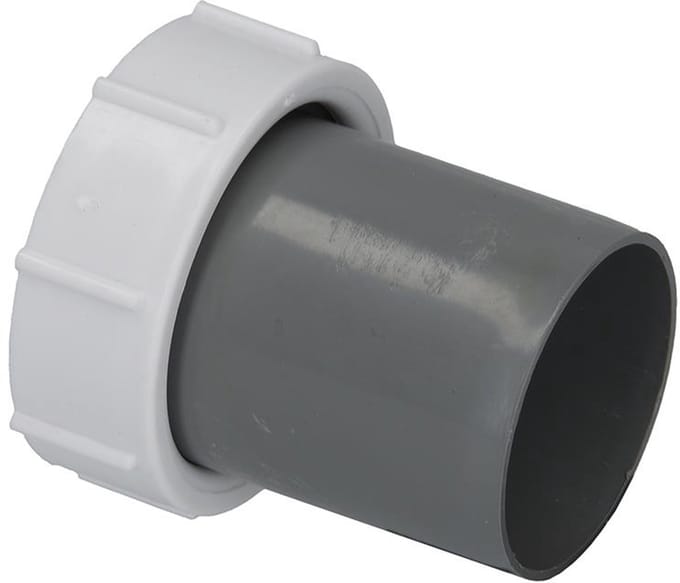 Sanivesk wartel met tule - 6/4 inch x 40 mm - wit