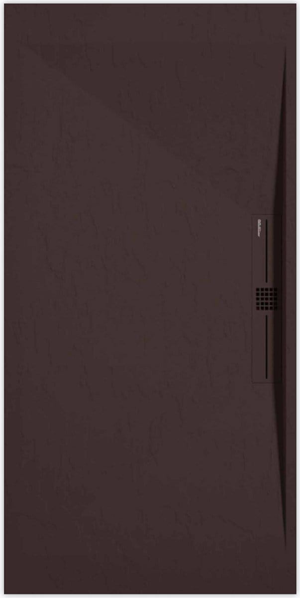 Sanifun douchebak Stone Side Chocolate Slate 1400 x 800 P