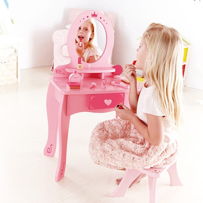 Kaptafel met haarset en make-up - Hape - vanaf 3 jaar