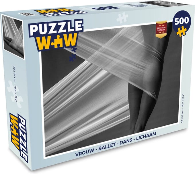 Puzzel Vrouw - Ballet - Dans - Lichaam - Legpuzzel - Puzzel 500 stukjes