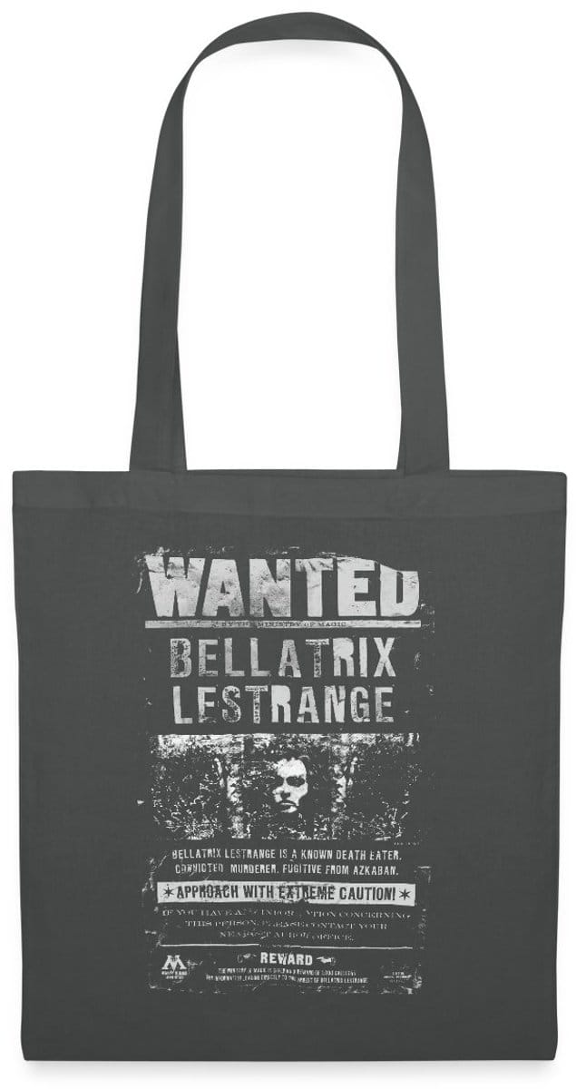Harry Potter Bellatrix Lestrange Wanted Poster Tas Van Stof Schoudertas