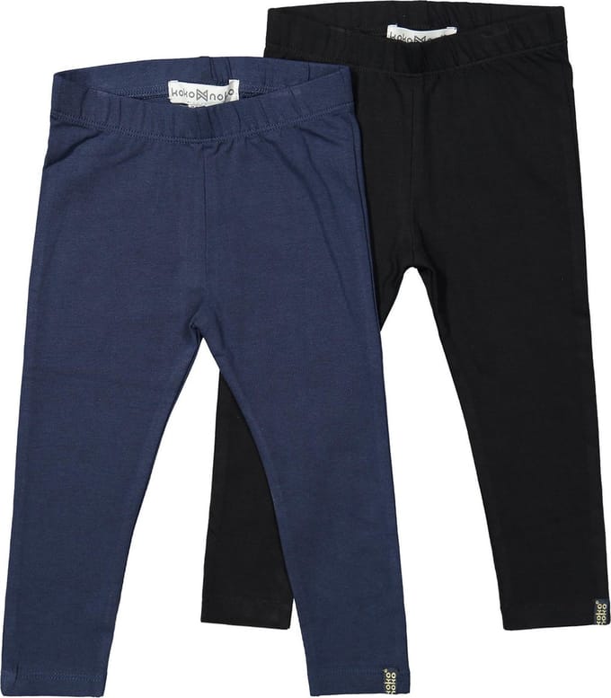 Koko Noko 2pack Leggings Blauw en Zwart - Maat 92