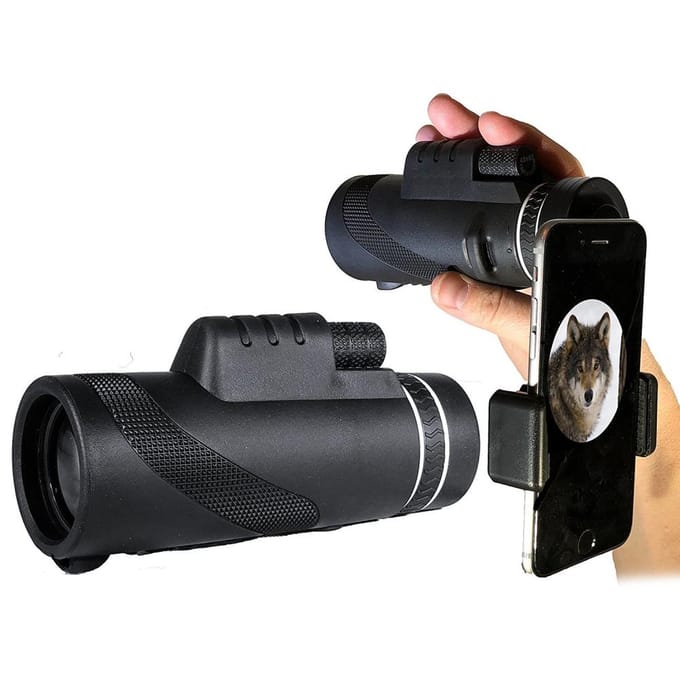 80X100 Monoculaire Telescoop met Nachtzicht bij weinig licht Krachtige Monoculaire Telescoop voor Vogels Wilde Dieren