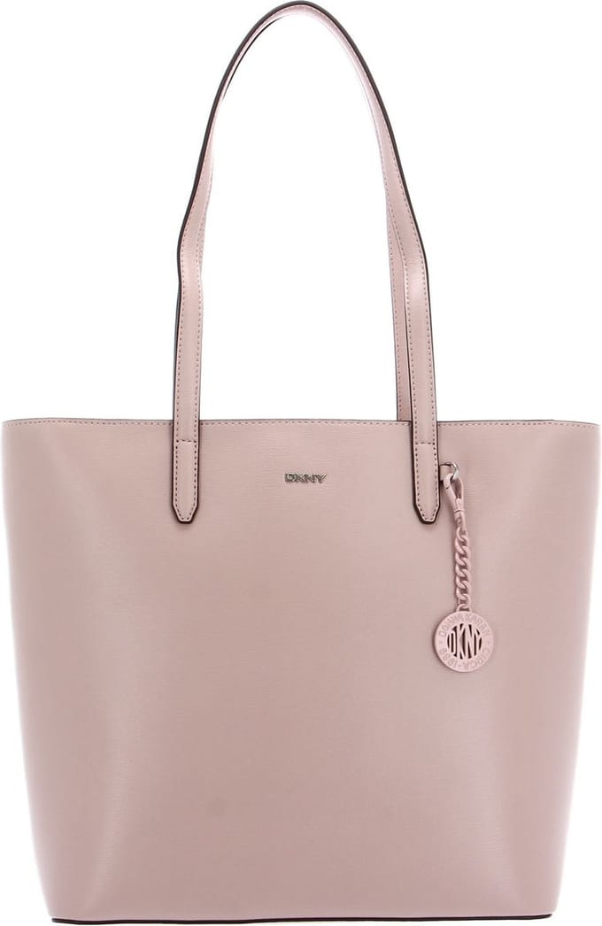 DKNY Leren Shopper Schoudertas Bryant NS Tote Cashmere / Silver Roze