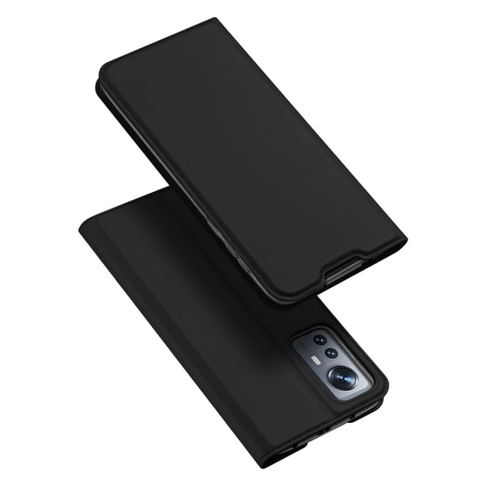 Dux Ducis Slim Softcase Bookcase voor de Xiaomi 12 Lite - Zwart