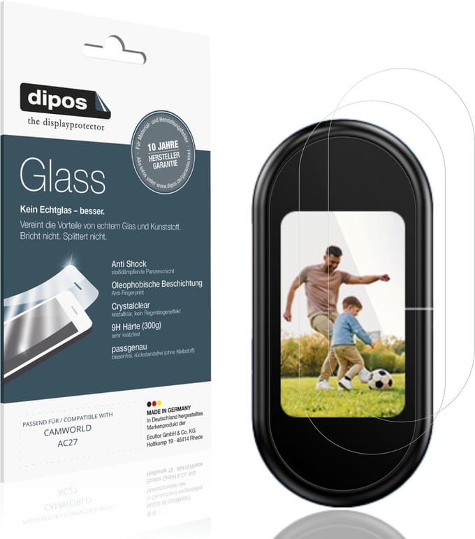 dipos – 2x Pantserfolie geschikt voor CAMWORLD AC27 | 9H Screenprotector