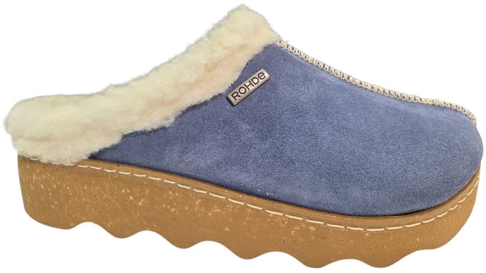 Rohde 6125 50 Pantoffels Blauw Textiel Dames - Blauw - 36