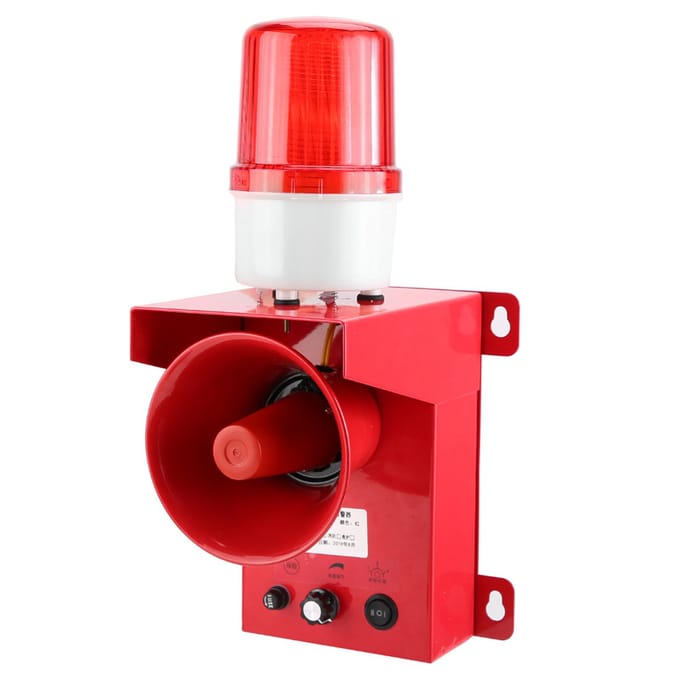 Waterdichte Industrie Veiligheid Geluid en Licht Sirene Waarschuwingsstem Alarm Hoorn Zoemer red