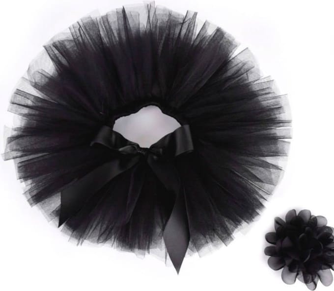 Tutu set - Zwart baby - 0-6maanden
