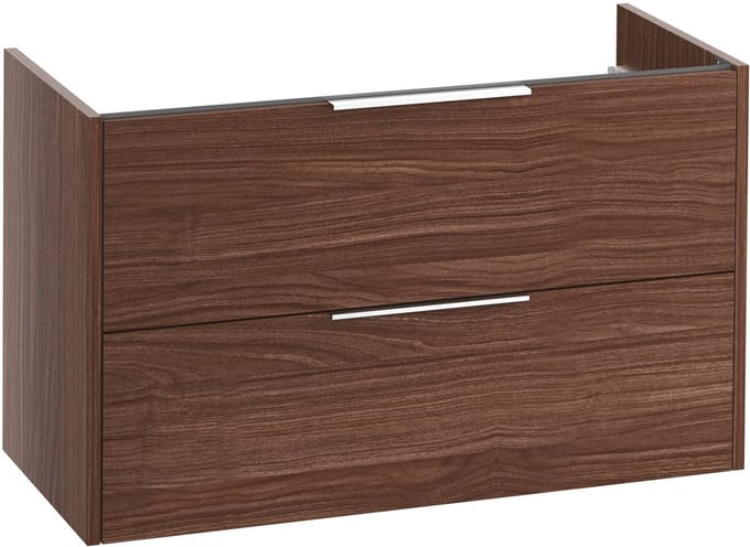 Saqu Lima wastafelonderkast excl. greep 100x45x60cm kast noten urban