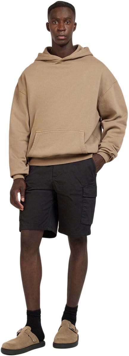 WOTEGA Heren Cargoshorts Atlas – Regular Fit – Katoen Stretch – Zwart – Elastische taille