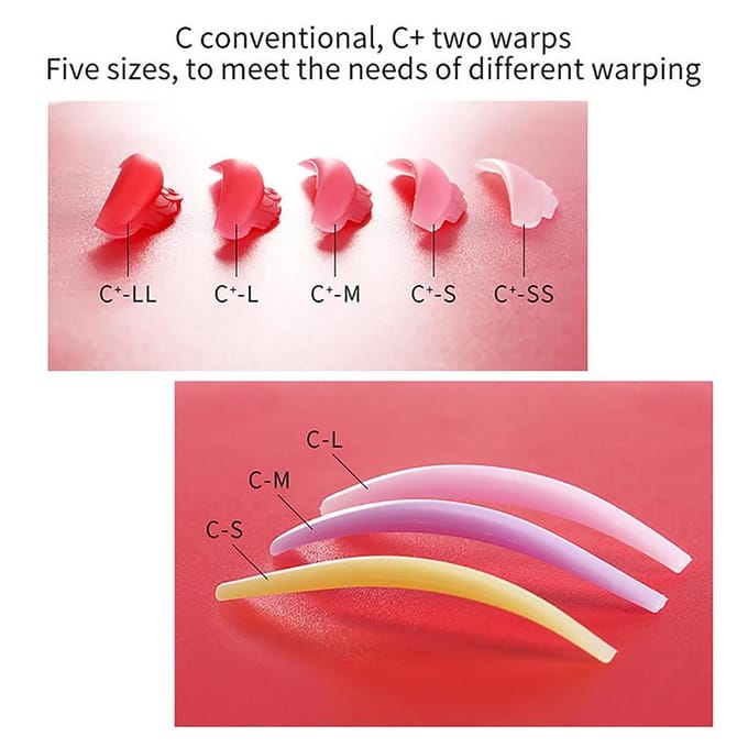 8 Paar Lash Lift Pads Staafjes Wimperpermanent Lift Siliconen Pads Herbruikbare Wimperpermanent Krultang Schild pink