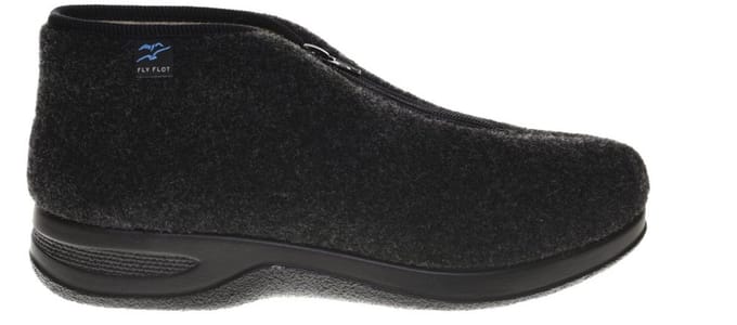 Hoge Wollen Pantoffel Rits maat 43